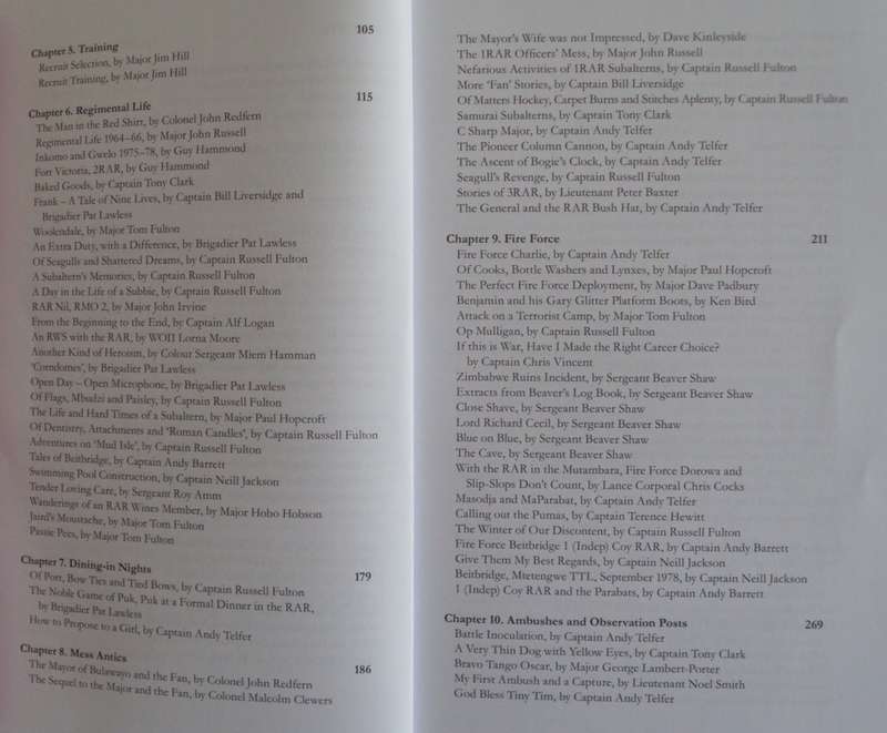 Chibaya Moyo The Rhodesian African Rifles An Anthology 1939 -1981