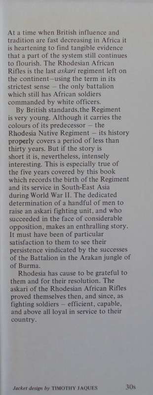 Famous Regiments - The Rhodesian African Rifles Christopher Owen