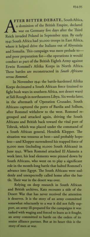 South Africans versus Rommel The Untold Story of the Desert War in World War II David Brock Katz