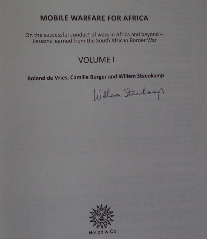 Mobile Warfare for Africa - 2 Volumes - Signed by Willem Steenkamp