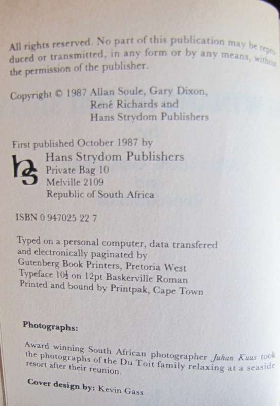 The Wynand Du Toit Story Allan Soule | Gary Dixon | Rene Richards