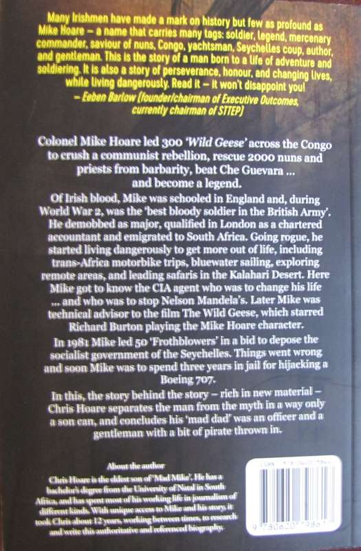 Mad Mike Hoare: The Legend A Biography Chris Hoare  Signed by the author