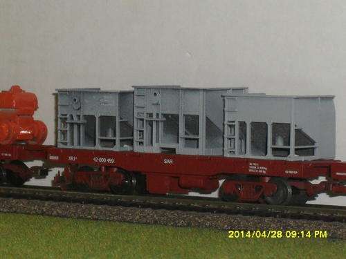HO SAR Flat Deck Short Wheelbase Wagon with R/S Components to the Production Plant
