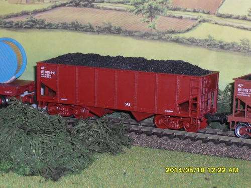 HO SAR AJ-Type Wagon (1950's) S/W with Coal Load