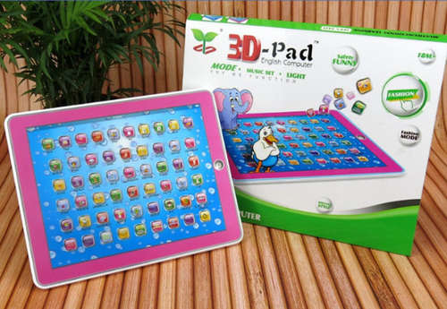 KIDS GIFT TOYS 3D LAPTOP TABLET TOUCH ALPHABET EDUCATIONAL LEARNING ENGLISH COMPUTER
