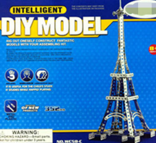 3 ON AUCTIONS !!!INTELLIGENT METAL DIY Eiffel Tower MODEL 352PS