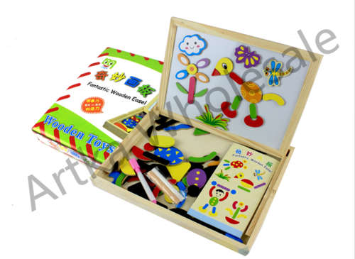 2 ON AUCTIONS !!!COLORFUL FANTASTIC WOODEN EASEL TOYS