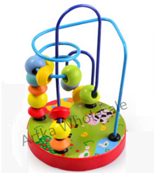 2 ON AUCTIONS !!!KIDDIES MINI WIRE MAZE  EDUCATIONAL TOYS  BEAD GAME