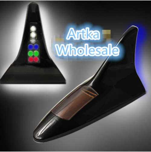 3 ON AUCTIONS !!!SHARK FINS CAR LAMP SOLAR ENERGY LAMP ANTI COLLISION TAILLIGHT