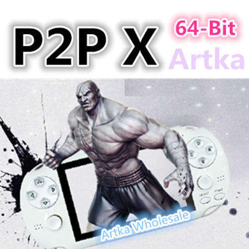 4.3"  64-BIT P2P X  Handheld Game MP5 Player CP1/CP2/NEOGEO/GBC/GB/SEGA/FC8bit GAMES ALL IN ONE