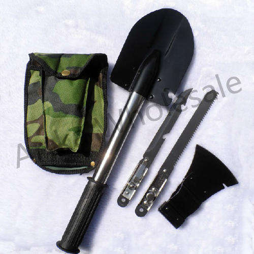 MULTI -FUNCTIONAL SHOVEL OUT DOOR CAMPING MADE EASIER
