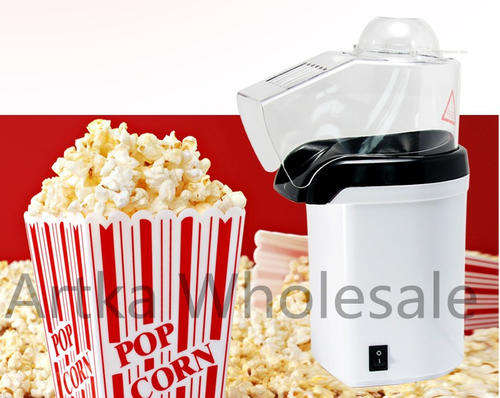 Hot-air popcorn maker prepares hot, crispy popcorn