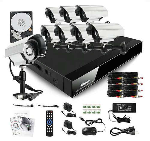 8 CHANNEL HDMI CCTV KIT**700TVL CAMERAS WITH 3G AND SMARTPHONE VIEW & WARRANTY!! 3.6mm Lens (Wide An