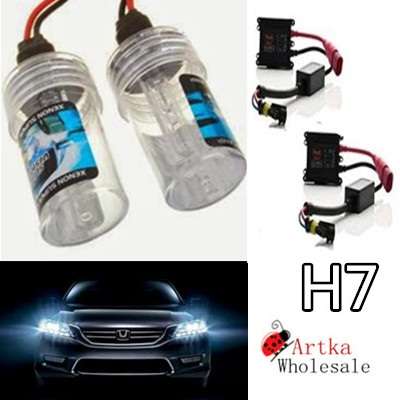 Complete set 2nd Generation H7 H1 H3 6000K Xenon HID Conversion Kit -- Super Vision Diamond White