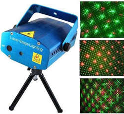HOLOGRAPHIC LASER STAR PROJECTOR - MINI LASER STAGE LIGHTING