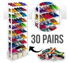 AMAZING SHOE RACK -- 30 PAIR AMAZING SHOE RACK