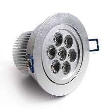 7W LED downlight with complete fitting