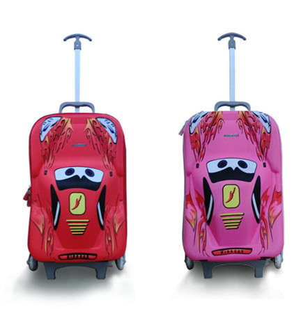 Jeronimo Kids Car 3D Backpack Trolley Bag