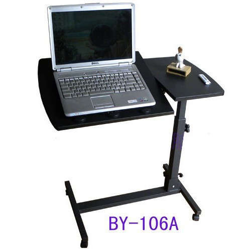 Hot Deal: Folding Adjustable Computer Desk  4 Locking Casters For Easy Movement