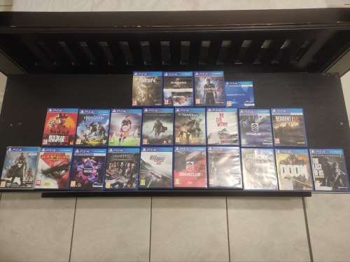Sony PlayStation 4 Bundle - PS4 Pro 1TB with 2 controllers + PS4 VR SET + 21 Games