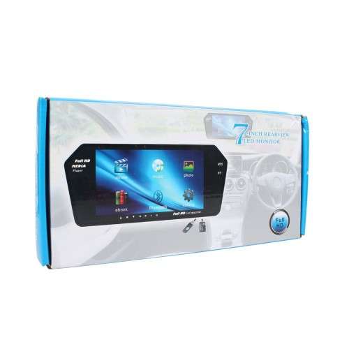7Inch TFT LCD MP5 Car Rear View Mirror Monitor Auto Vehicle Parking Rearview For Reverse Camera Sun