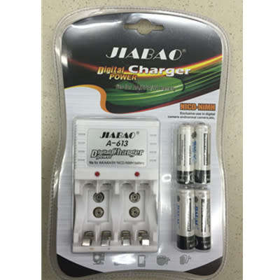 Digital Power Charger for AA, AAA , 9V batteries NICD-NiMH with batteries AA
