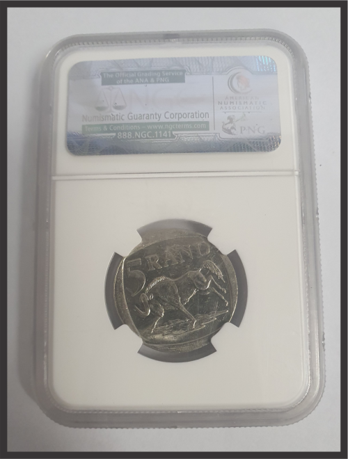 SA 2000 NELSON MANDELA R5 // NGC MS 63 // CRAZY WEDNESDAY