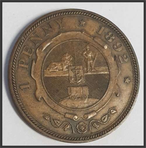SCARCE!!! ZAR 1892 1 PENNY // Only 27 862 Minted // BEAUTIFUL COIN // MUST HAVE FOR COLLECTION