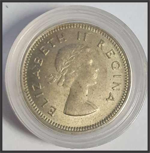 1959 3 D (Coin in Capsule), UNC // Photos of actual coin