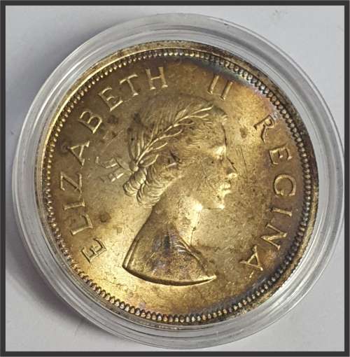 1958 2 1/2 Shillings // Coin in Capsule //  picture of actual coin