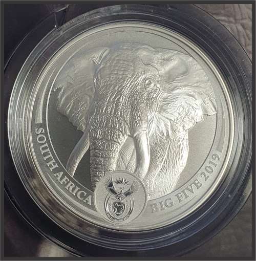 SCARCE!!! 2019 BIG 5 `Lion` SILVER // In Original Packaging From SA Mint