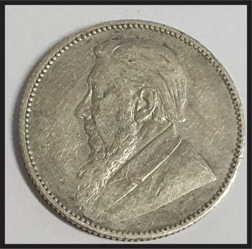 ZAR 1895 1 Shilling Only 327 380 Minted picture of actual coin