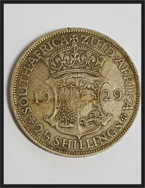ZAR 1929 2 1/2 Shillings  // SEE PICTURES FOR CONDITIONS