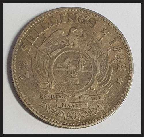 ZAR 1893 2 1/2 SHILLINGS // SEE PICTURE FOR CONDITION