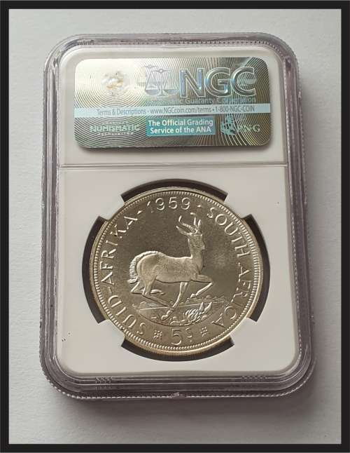 VERY SCARCE!!! 1959 5 Shillings - Crown // NGC PF65 // CRAZY WEDNESDAY