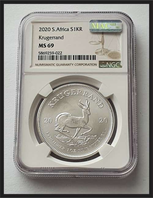 2020 Silver Kruger Rand // Grade NGC MS 69