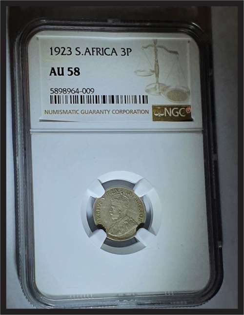 SCARCE!!! SA 1923 3D // NGC AU 58 // HIGH CATALOGUE VALUE