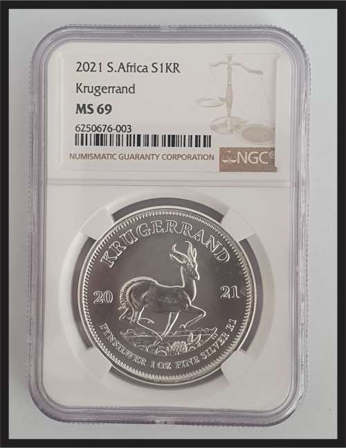 2021 Silver Kruger Rand // Grade NGC MS 69
