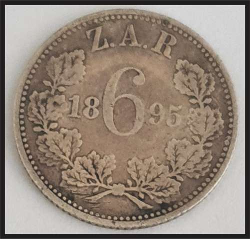 ZAR 6 D 1895, Only 178 640 Minted, As per photo