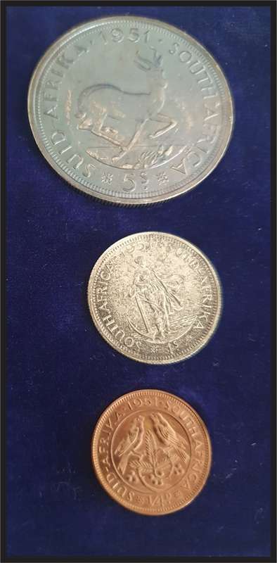 SA 1951 PROOF SET // PLEASE SEE PICTURES OF COINS