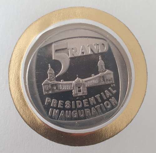RSA - Presidential Inauguration FDC with R 5 Coin - 1994