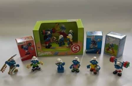 BATCH OF SPORTY SMURFS // SEE PICTURE FOR DESCRIPTION