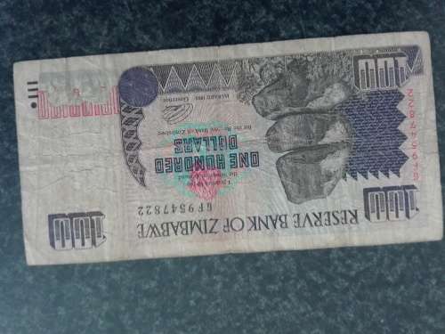 vintage Zimbabwe note