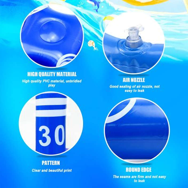 Splash Slam Fun Inflatable Basketball Ring Toss Pool Game Set