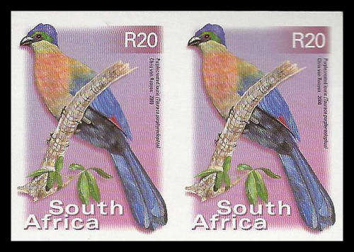 R20-00 Imperforated Pair. Superb Unmounted Mint.