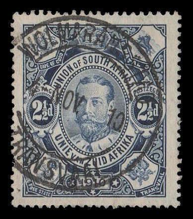 Union of South Africa.  FIRST DAY CANCELLATION on SACC 1.