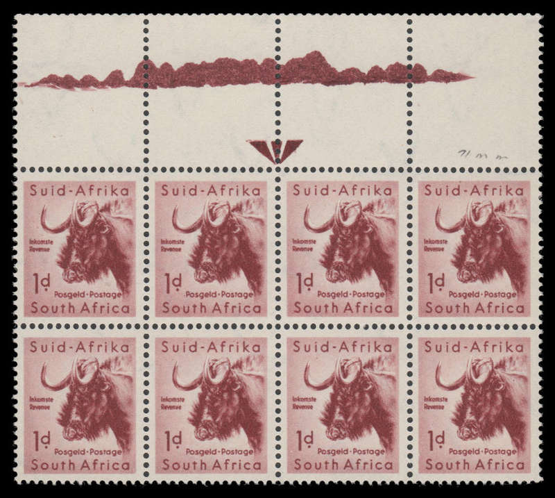 Union of South Africa.  DRAKENSBERG FLAW - 71mm.  Superb unmounted mint.