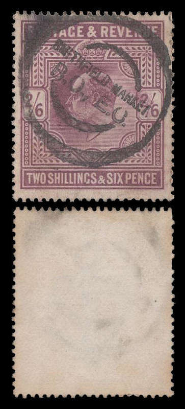 Great Britain.  King Edward VII.  2/6- as per scans.  Catalogue value R3 000-00 as minimum.