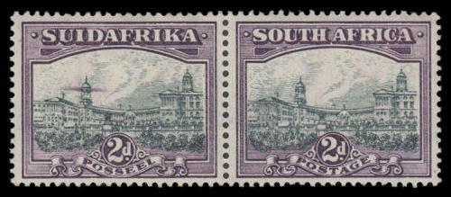 Union of South Africa.  2d Roto with AEROPLANE / FLYING SAUCER variety.  Fine mounted mint.