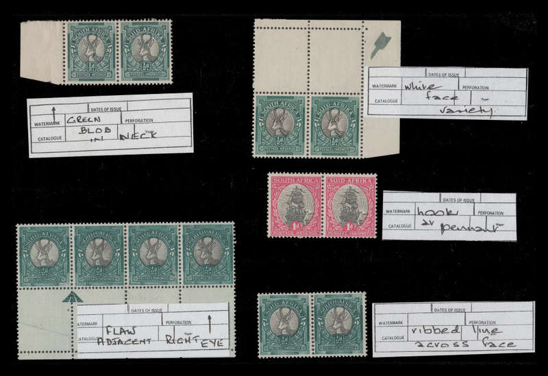 Union of South Africa.  18 Union varieties as per scan.  Fine unmounted / mounted mint.